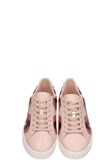 michael kors whitney leather sneakers pale pink|Michael Kors white sneakers women's.